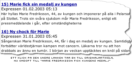 Expressens s&ouml;kmotors tr&auml;fflista visar det ursprungliga namnet p&aring; artikeln