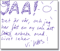 Handskrivet mejl, skickat som bildfil från Anotopennan