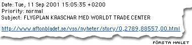 Första nyheten